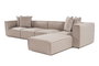 Atelier Del Sofa Sofá Esquinero L1-O1-O1-1R Beige Arena Lino 350cm 190cm